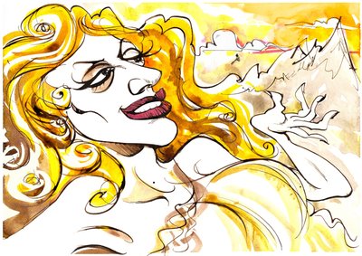 Tatiana Troyanos as Venus, from the opera Tannhäuser by Richard Wagner by Neale Osborne